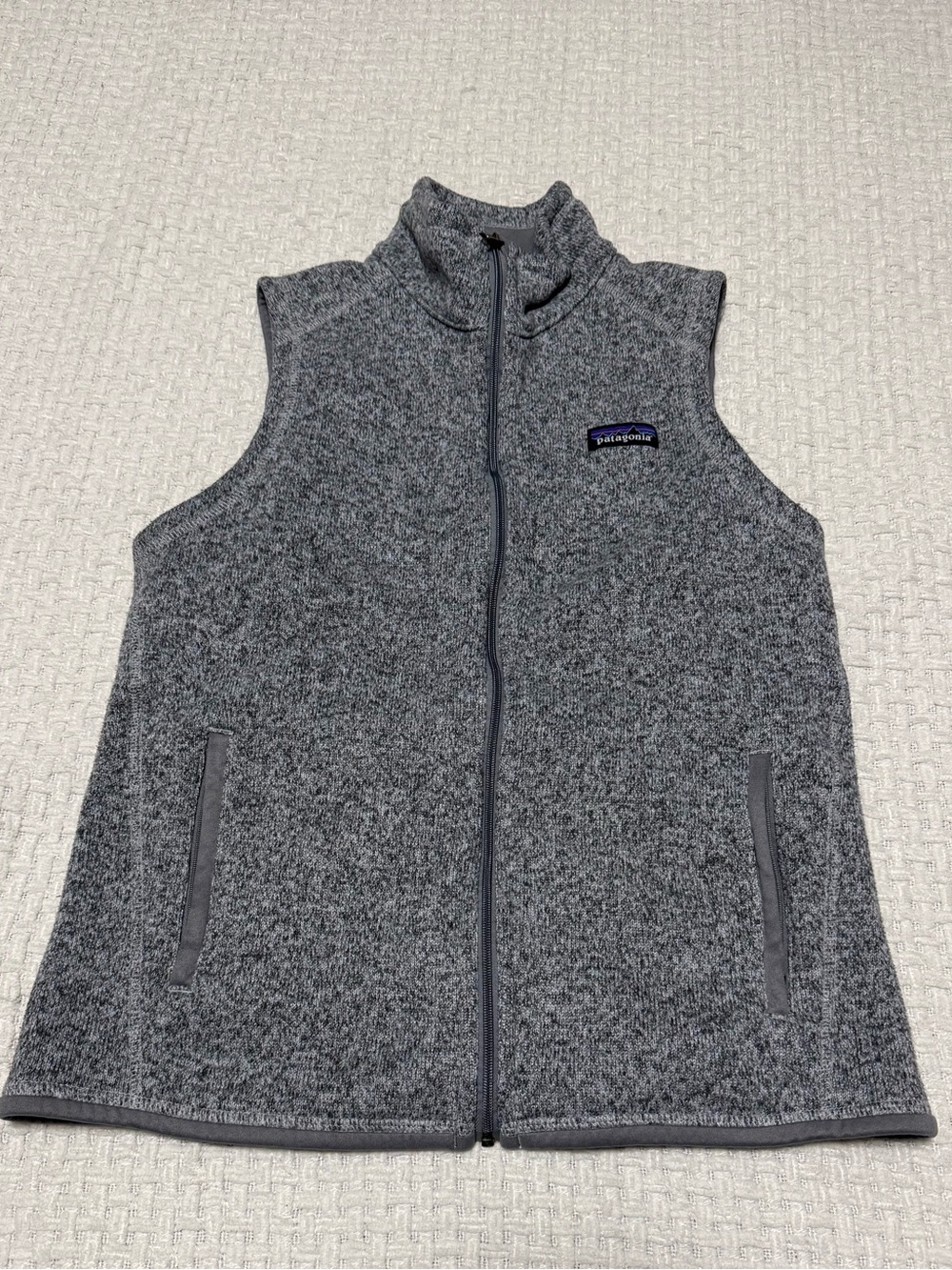 Patagonia women’s grey Better Sweater vest, medium.